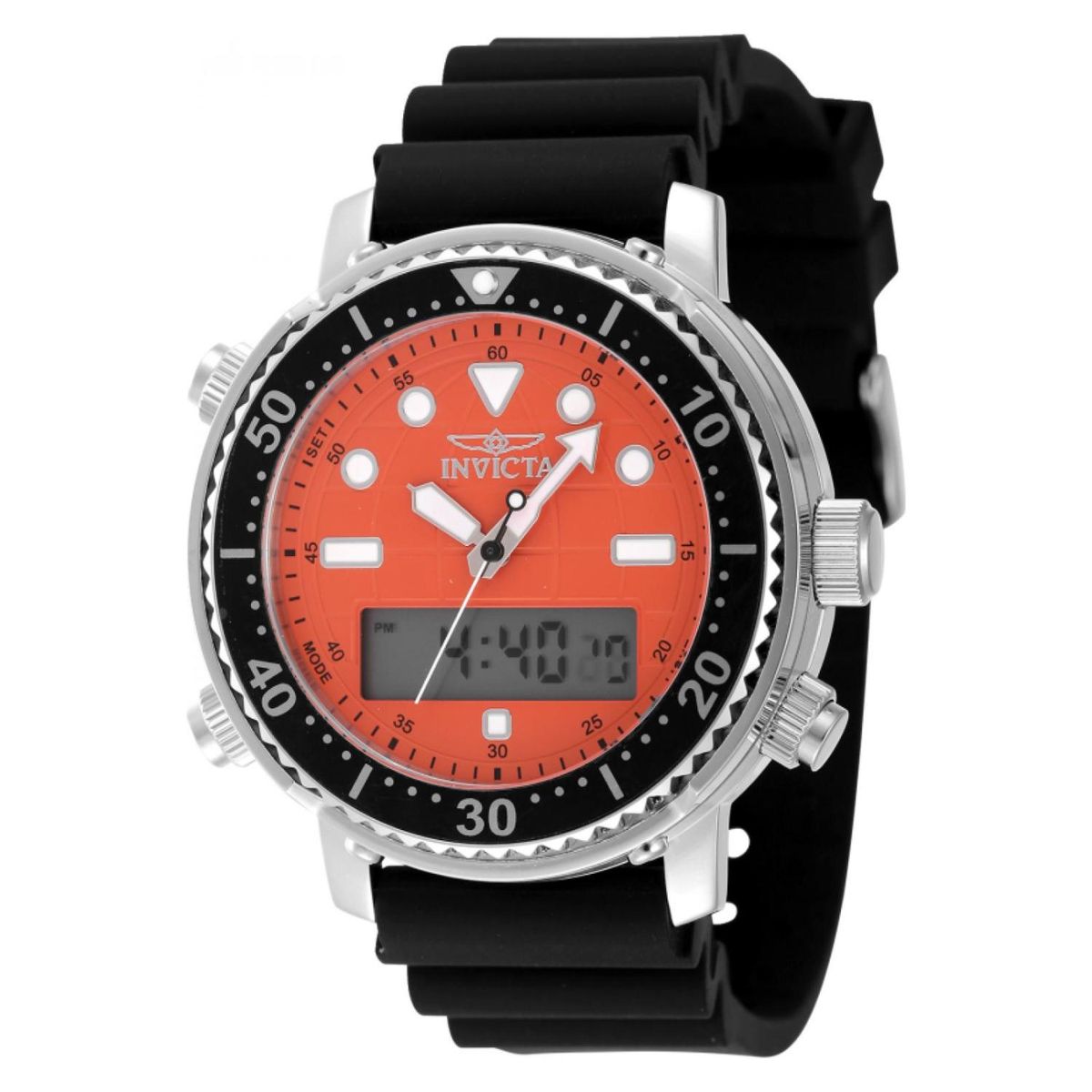 INVICTA - Reloj Invicta Hombre Pro Diver. Reloj Silicona Negro