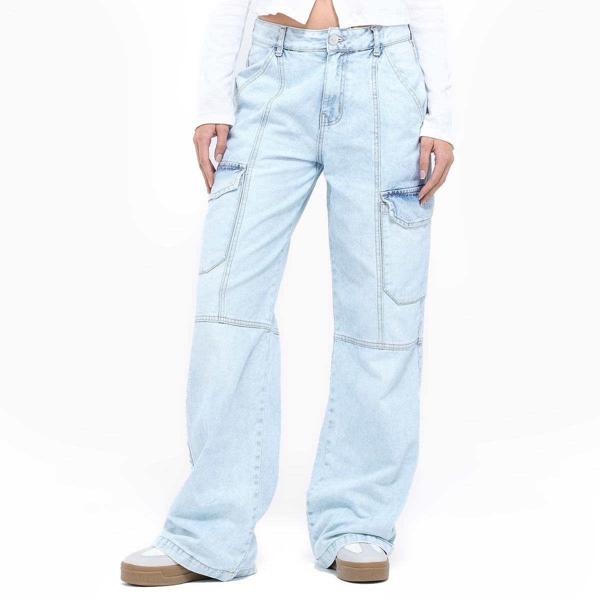 SYBILLA - Jean Wide leg Mujer Tiro alto Sybilla