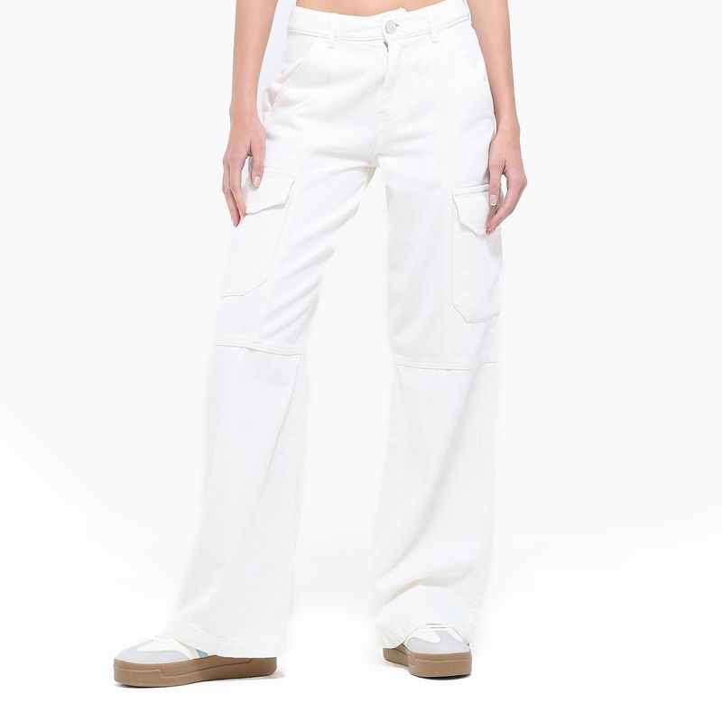 SYBILLA - Jean Wide leg Mujer Tiro alto Sybilla