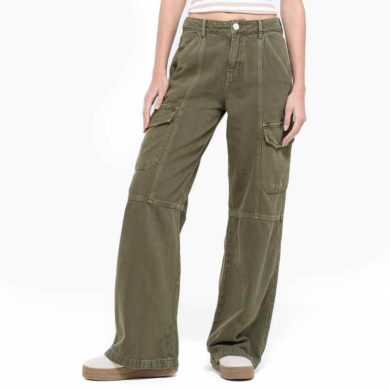 SYBILLA - Jean Wide leg Mujer Tiro alto Sybilla