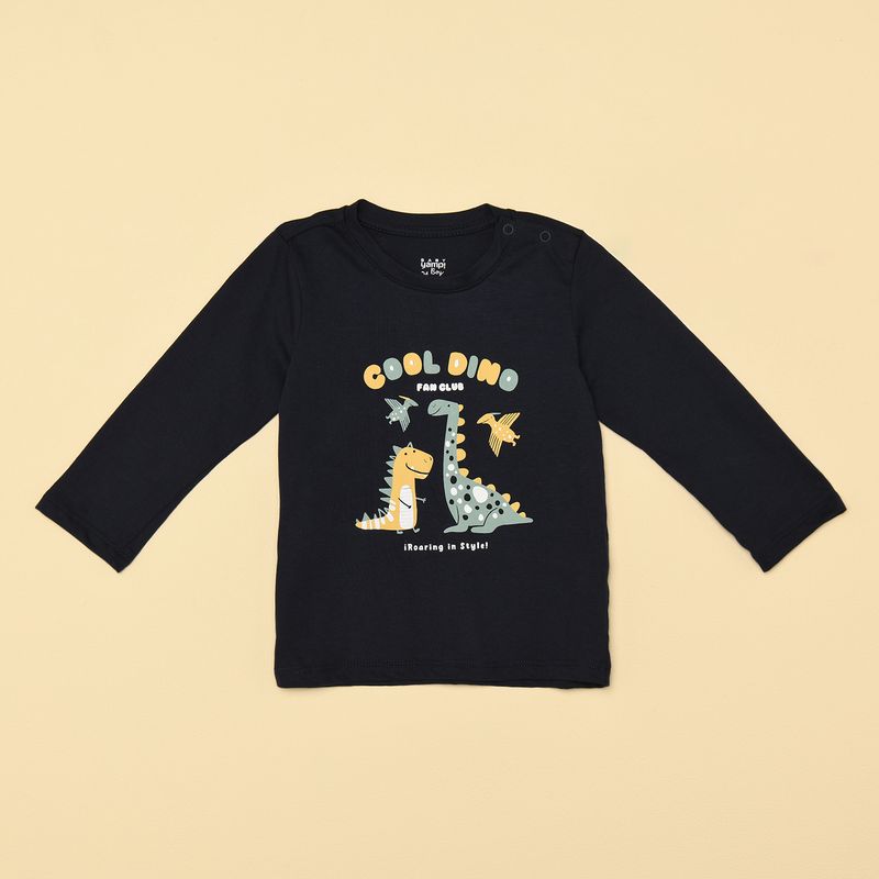 YAMP - Camiseta Bebé niño con Estampado Manga larga Algodón Yamp