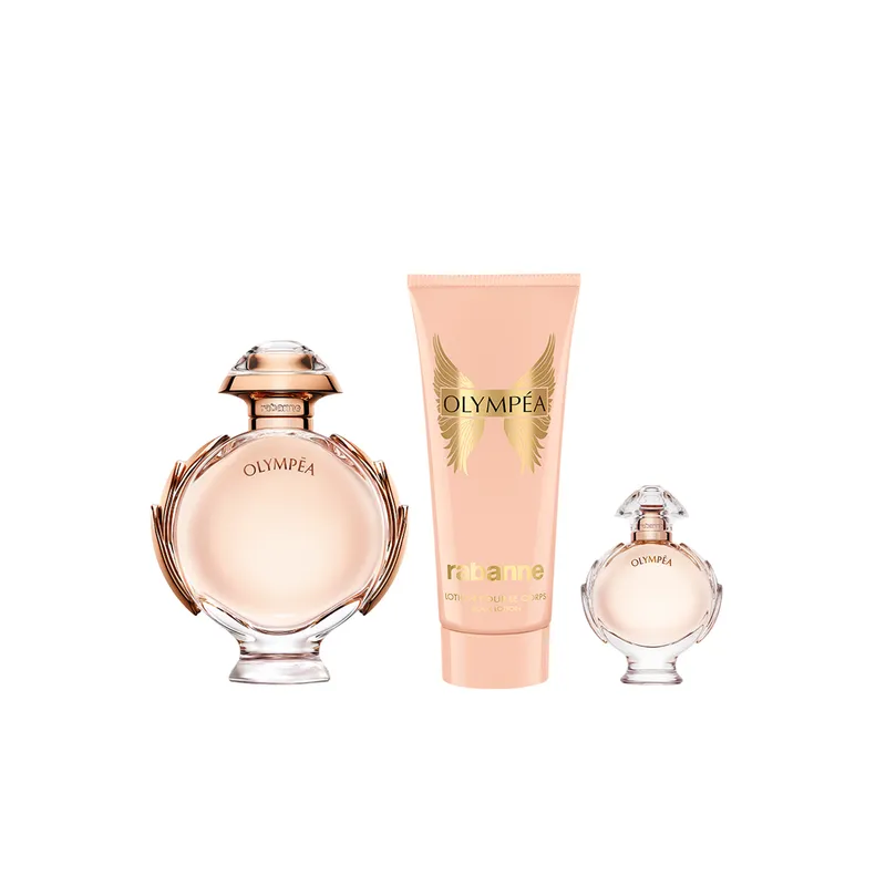 RABANNE - Set de Perfume Mujer Paco Rabanne Incluye: Set Olympéa EDP 80 ml + Body Lotion 100 ml + Mini size
