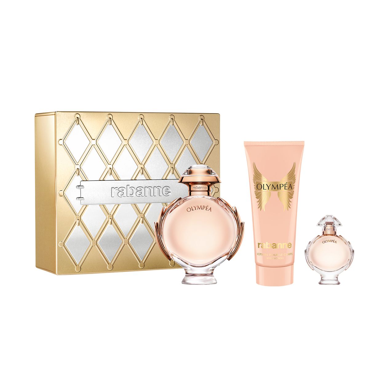 RABANNE - Set de Perfume Mujer Rabanne Incluye: Set Olympéa Eau de parfum 80 ml + Body Lotion 100 ml + Mini size 