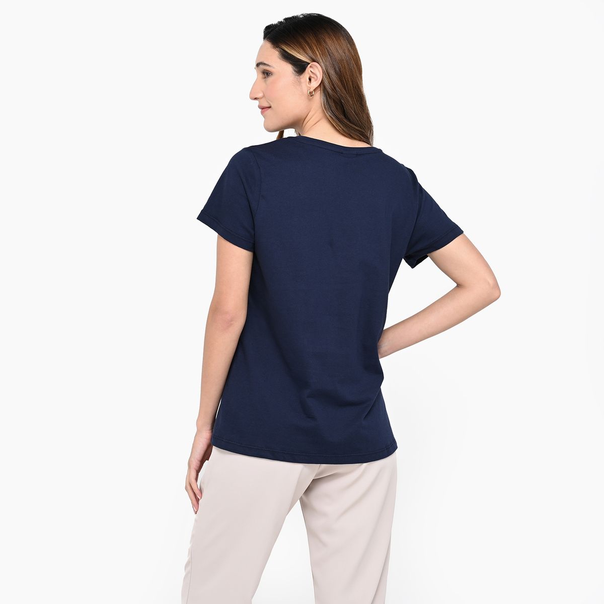 NEWPORT - Camiseta Mujer con Estampado Manga corta de Algodón Newport