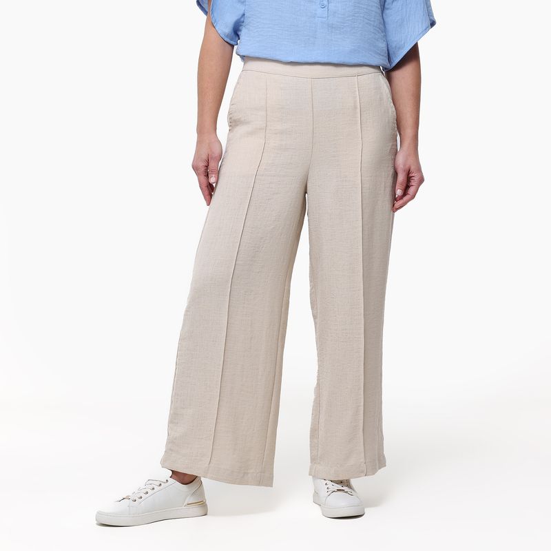 NEWPORT - Pantalón Recto Mujer Tiro alto Newport