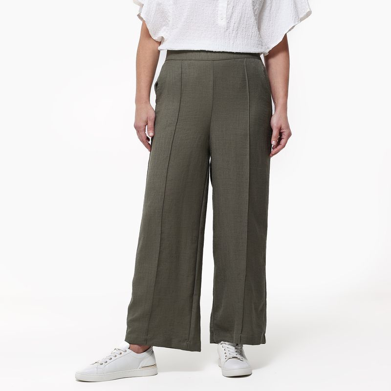 NEWPORT - Pantalón Recto Mujer Tiro alto Newport