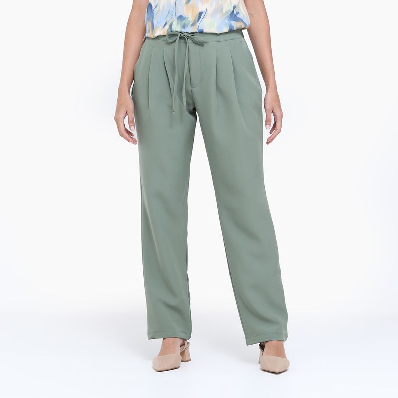 SOUTHLAND - Pantalón Recto Mujer Tiro alto Southland