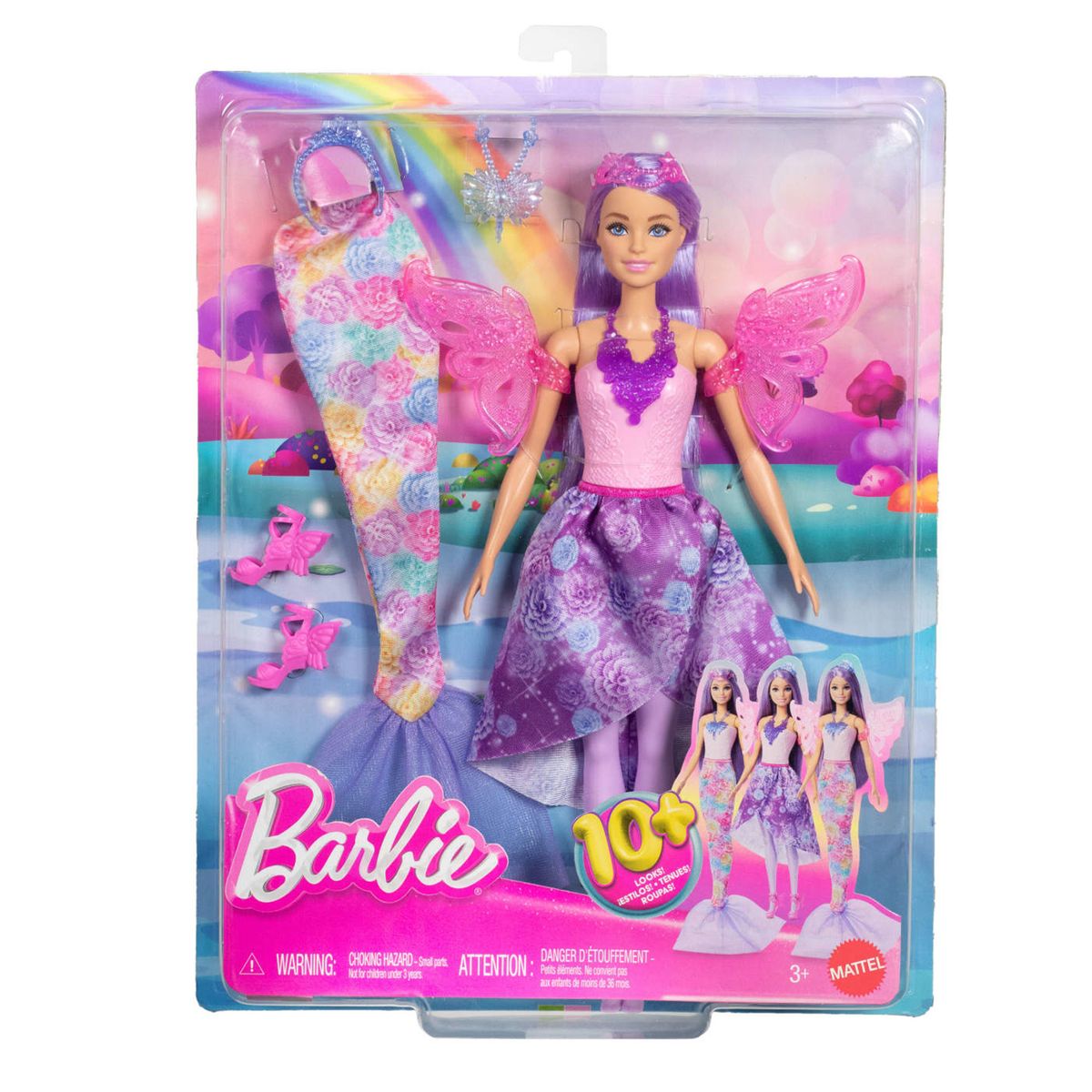 BARBIE - Muñeca Barbie: Looks Hada y Sirena
