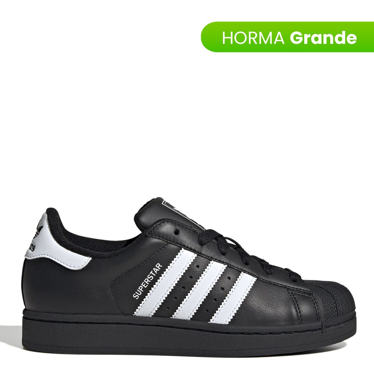 ADIDAS ORIGINALS - Tenis Adidas Originals Moda Superstar II Mujer Negro Horma Grande