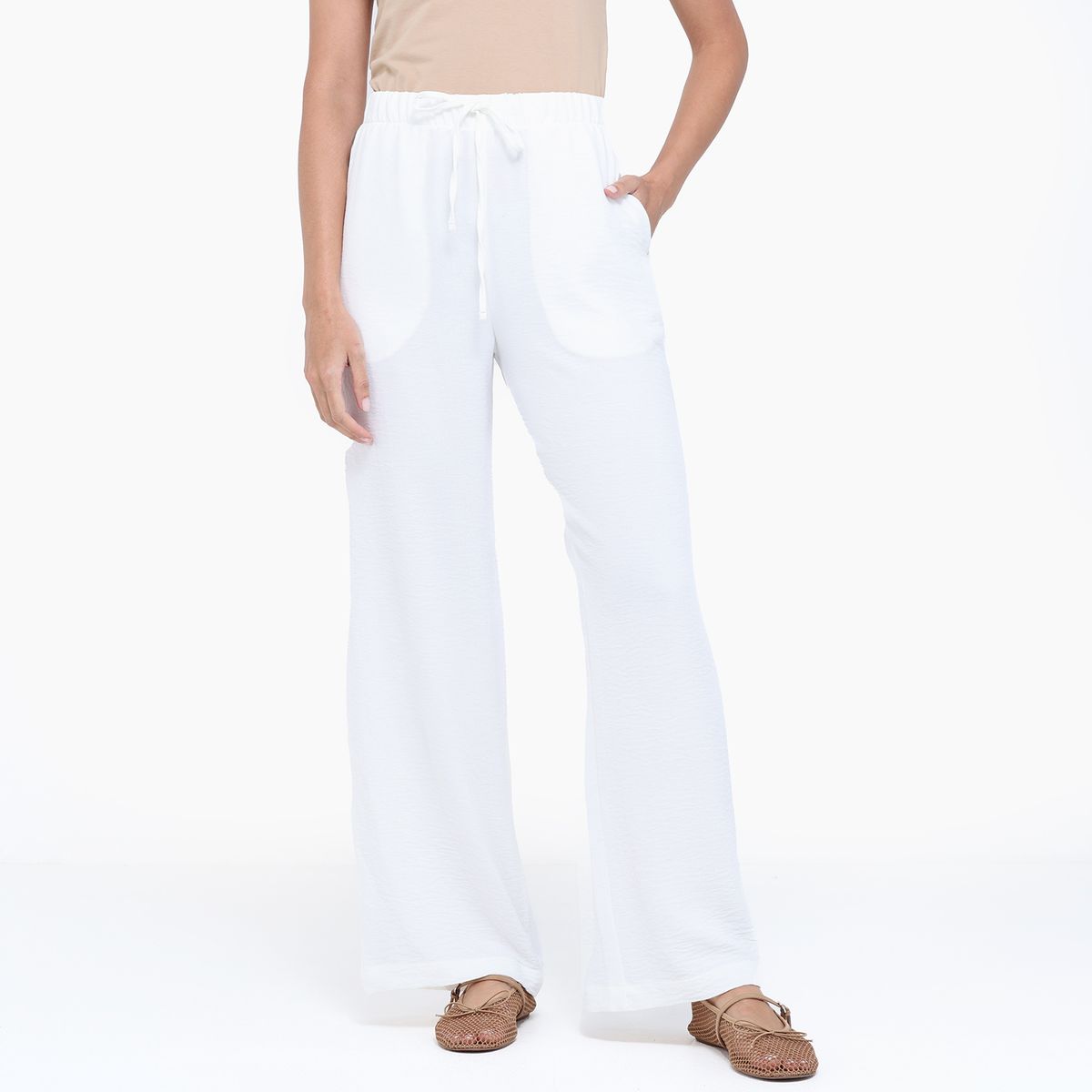 UNIVERSITY CLUB - Pantalón Wide leg Mujer Tiro alto University Club