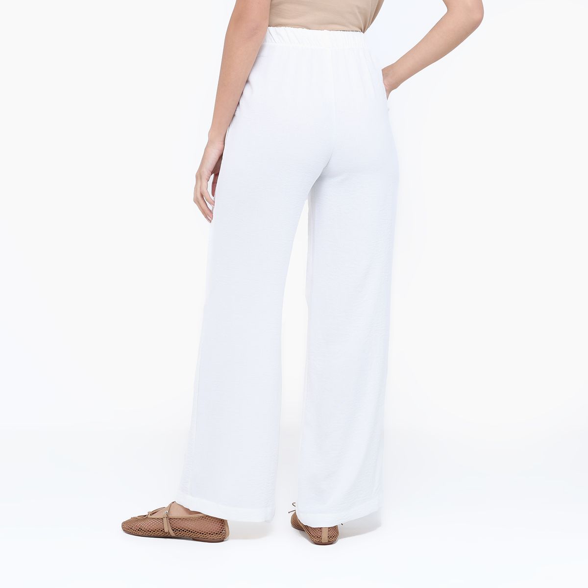 UNIVERSITY CLUB - Pantalón Wide leg Mujer Tiro alto University Club