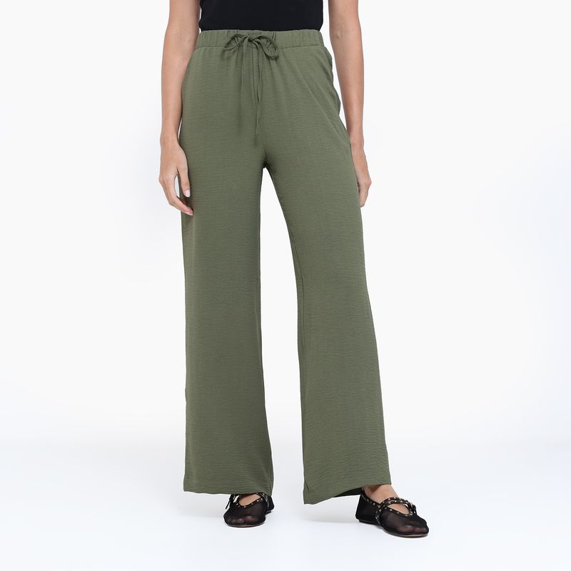 UNIVERSITY CLUB - Pantalón Wide leg Mujer Tiro alto University Club