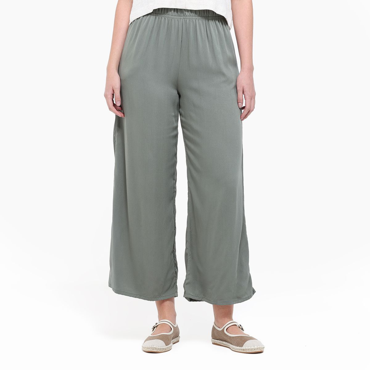 UNIVERSITY CLUB - Pantalón Culotte Mujer Tiro alto University Club