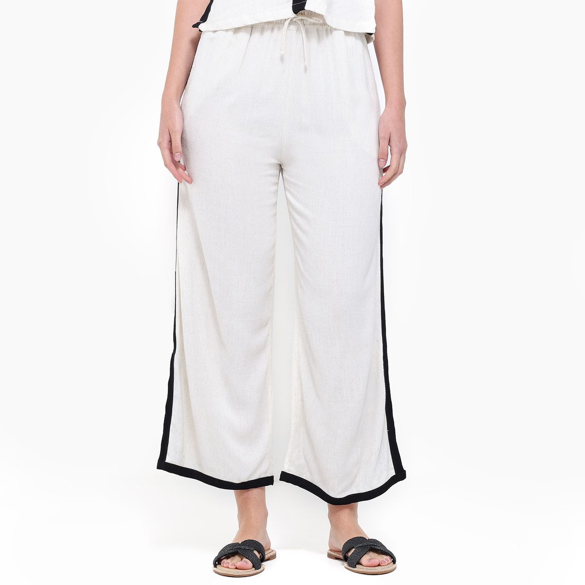 UNIVERSITY CLUB - Pantalón Wide leg Mujer Tiro alto University Club