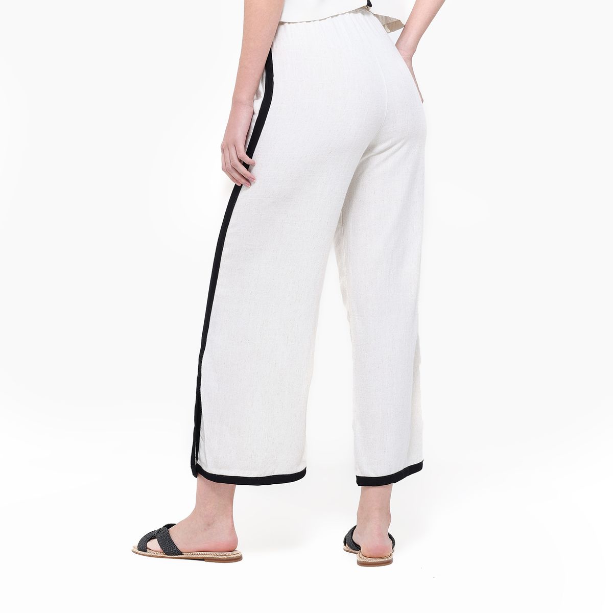 UNIVERSITY CLUB - Pantalón Wide leg Mujer Tiro alto University Club