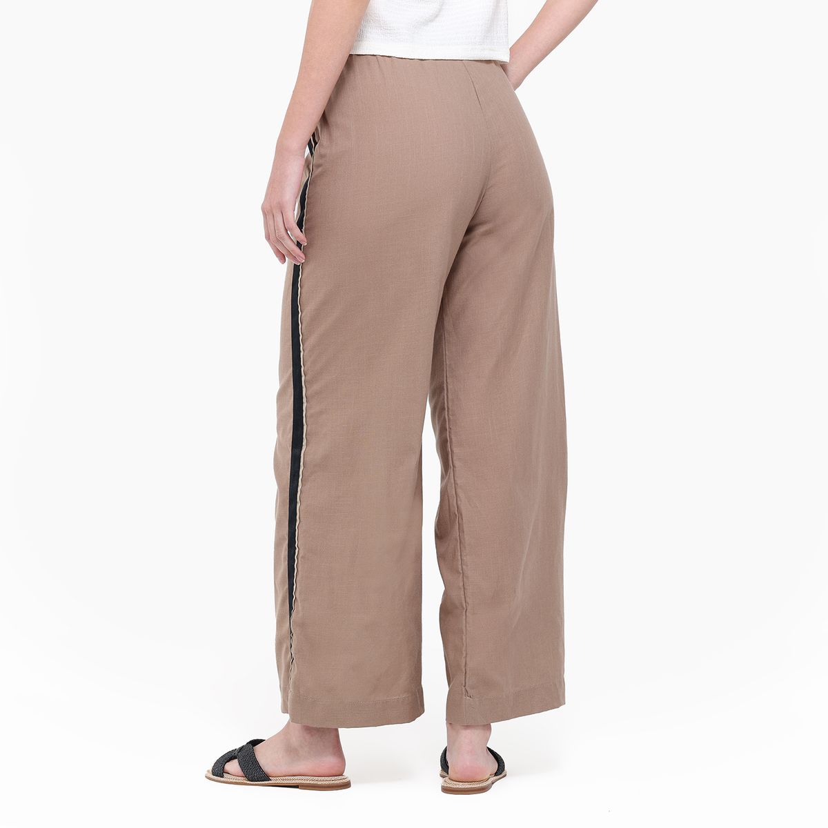 UNIVERSITY CLUB - Pantalón Wide leg Mujer Tiro alto University Club