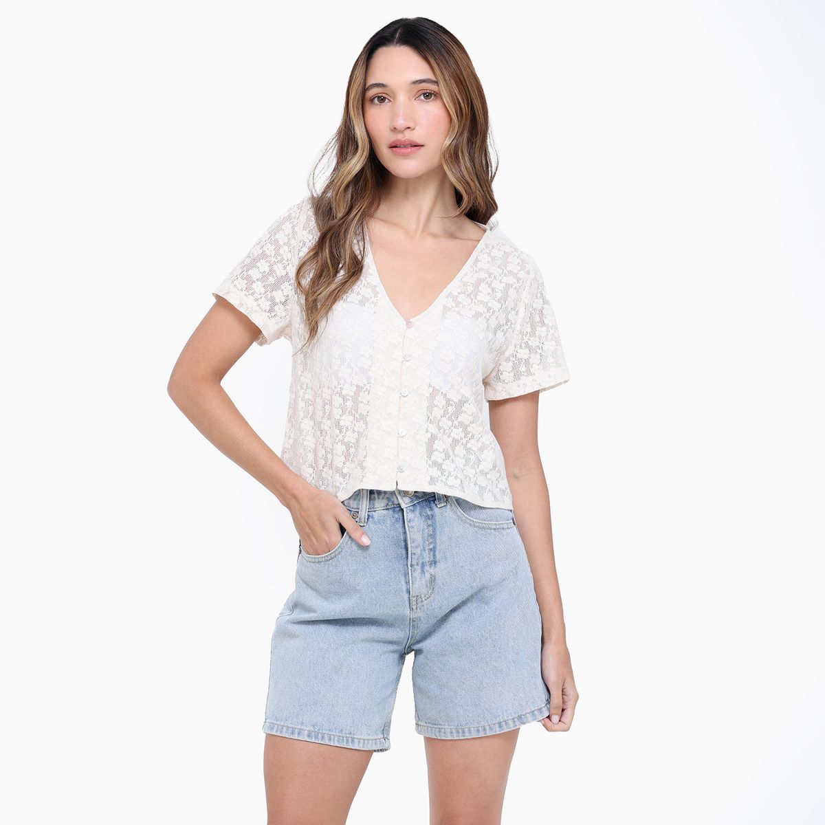 UNIVERSITY CLUB - Top Mujer Manga corta University Club