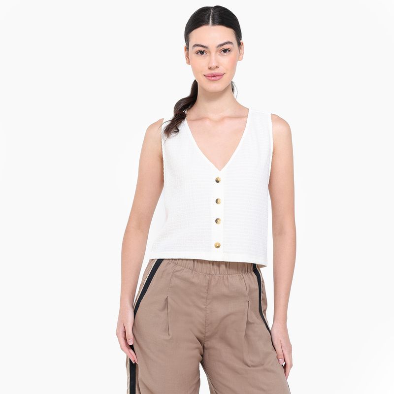 UNIVERSITY CLUB - Top Mujer Sin mangas University Club