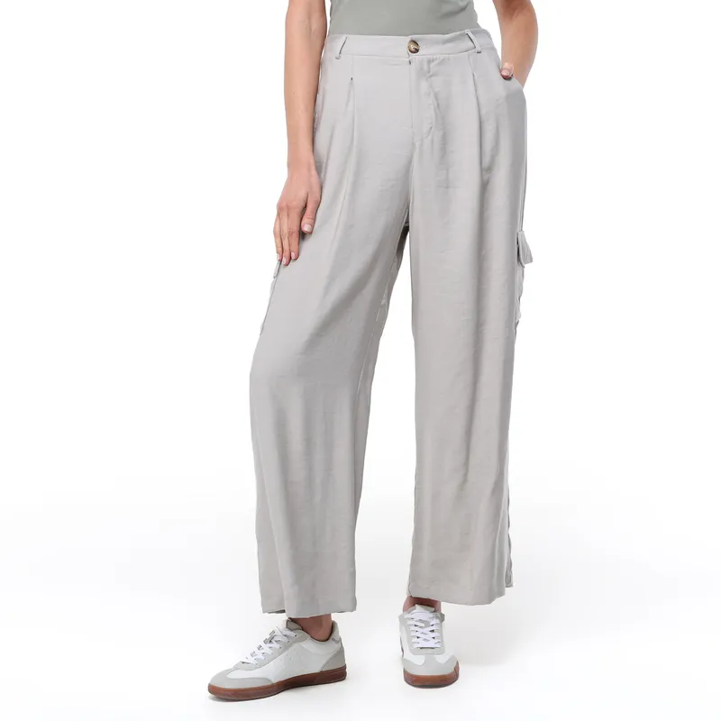 UNIVERSITY CLUB - Pantalón Wide leg Mujer Tiro alto University Club