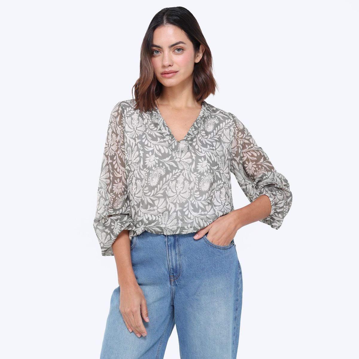 UNIVERSITY CLUB - Camisa Mujer Manga larga University Club