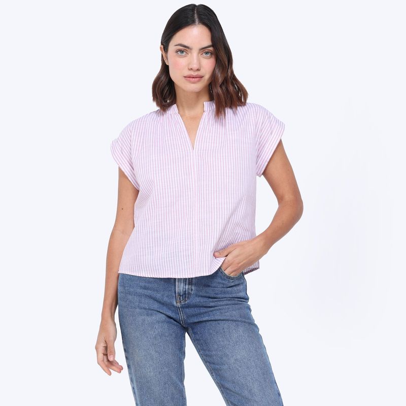 UNIVERSITY CLUB - Top Mujer Con aplique Sin mangas University Club
