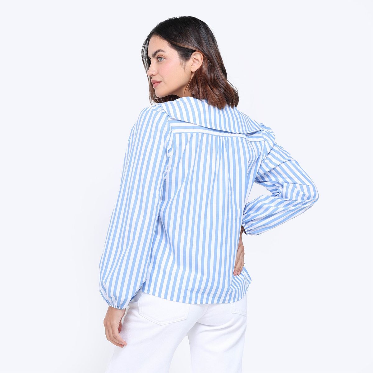 UNIVERSITY CLUB - Camisa Mujer Manga larga de Algodón University Club