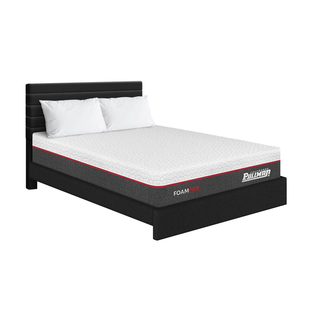 PULLMAN - Colchon Con Cama Semidoble Firme Espuma Foampack 190 x 120 Pullman