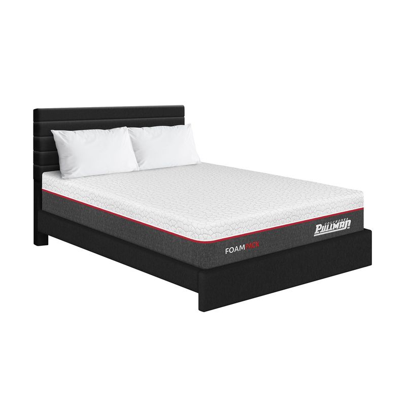 PULLMAN - Colchon Con Cama King Firme Espuma Foampack 200 x 200 Pullman