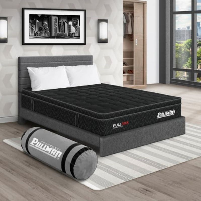 PULLMAN - Colchon Con Cama King Firme Resortes Pullpack 200 x 200 Pullman