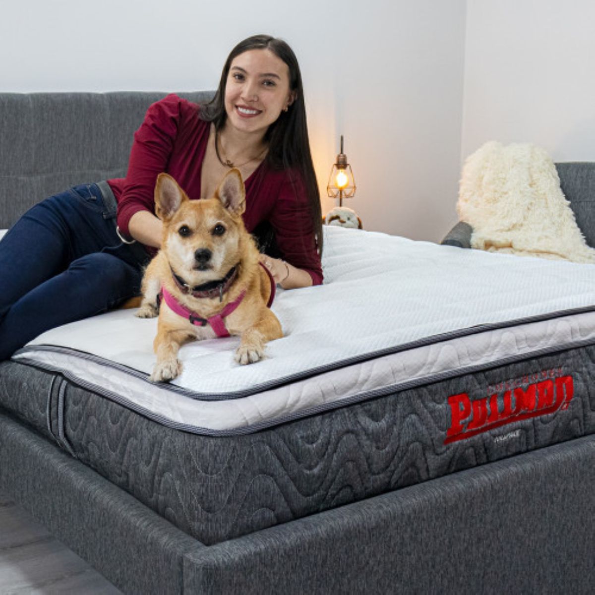 PULLMAN - Colchon Sencillo Firmeza Intermedio Resortes Pocket ROLLPACK EURO U  100X190 Sencillo PULLMAN