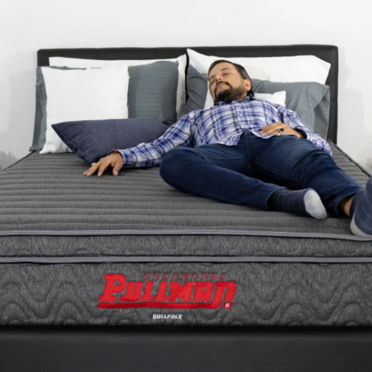 PULLMAN - Colchon Doble Firmeza Intermedio Resortes Pocket ROLLPACK EURO U  140X190 PULLMAN