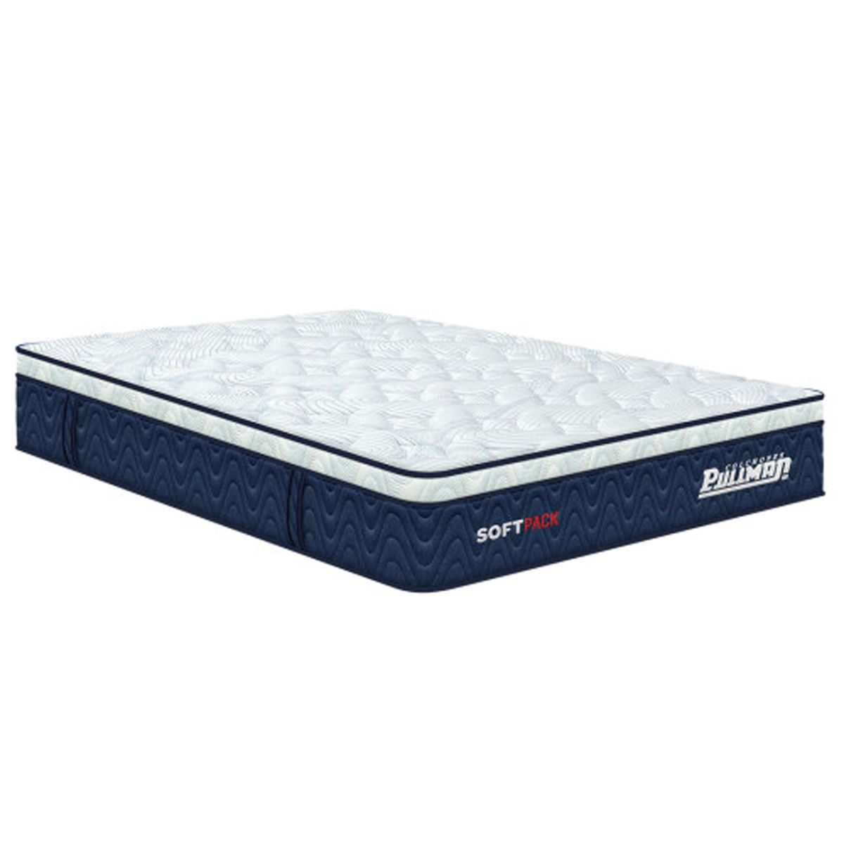 PULLMAN - Colchon Queen Firmeza Suave Resortes Pocket SOFTPACK 200 cm x 190 cm PULLMAN