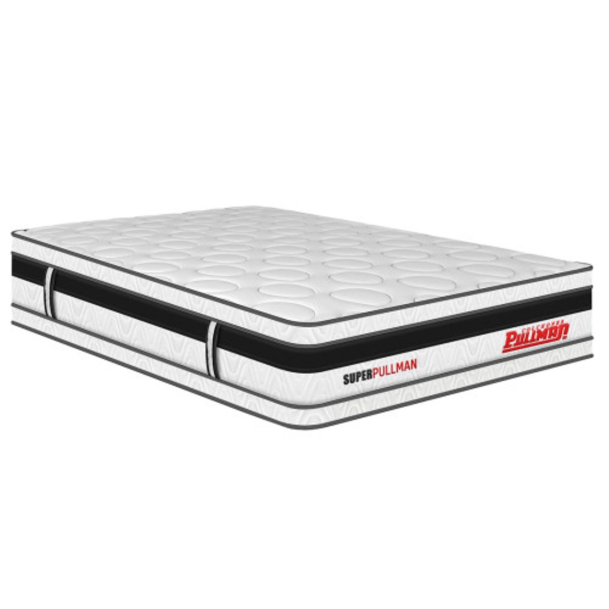 PULLMAN - Colchón Cama Doble Firme Ortopédico Resortado Super Pullman 140 x 190 cm + 2 Almohada + Cabecero Pullman 