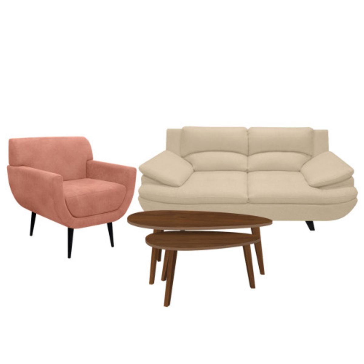 PULLMAN - Juegos de living CINDY 2 puestos