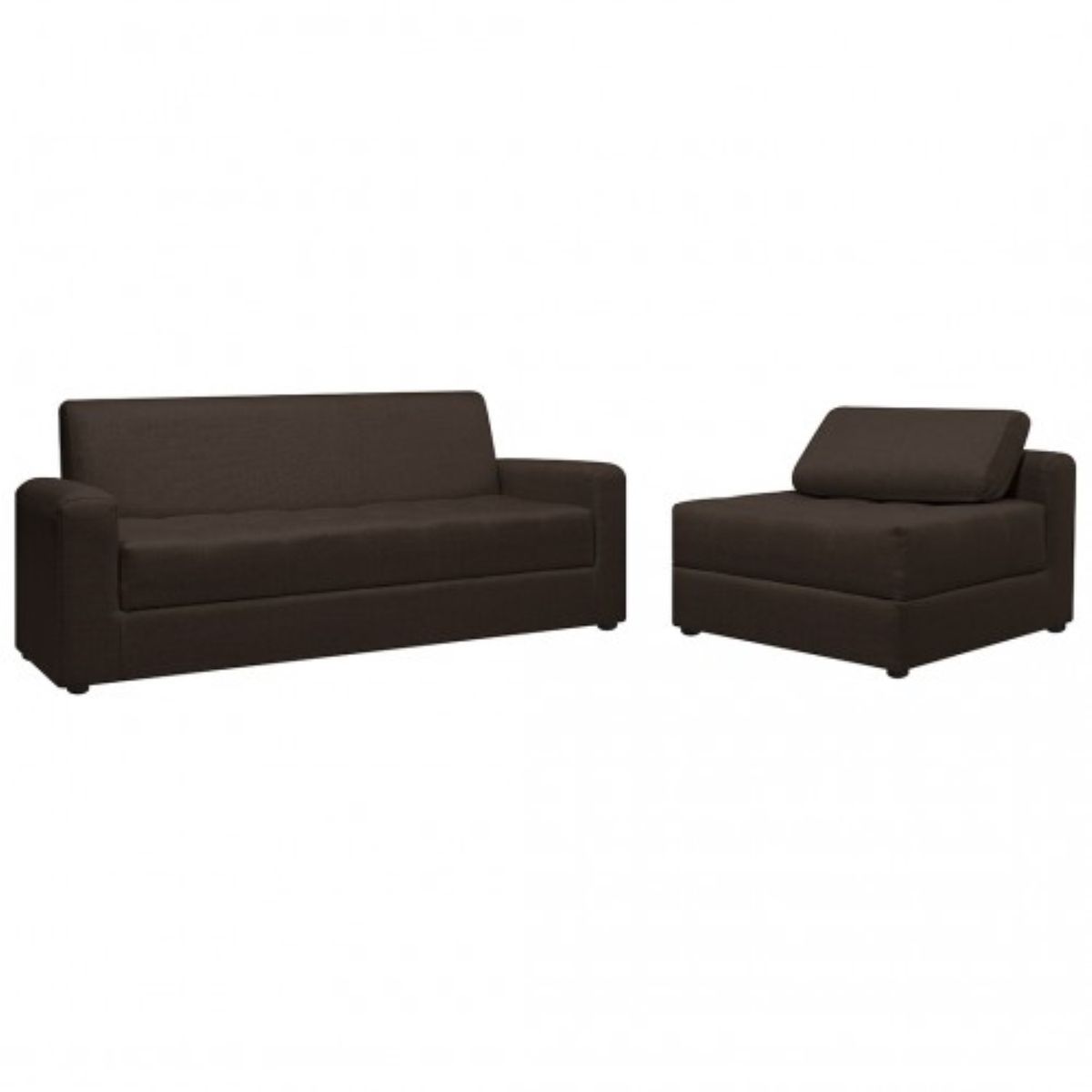 PULLMAN - Sofá En L Alondra Antifluido Color Café