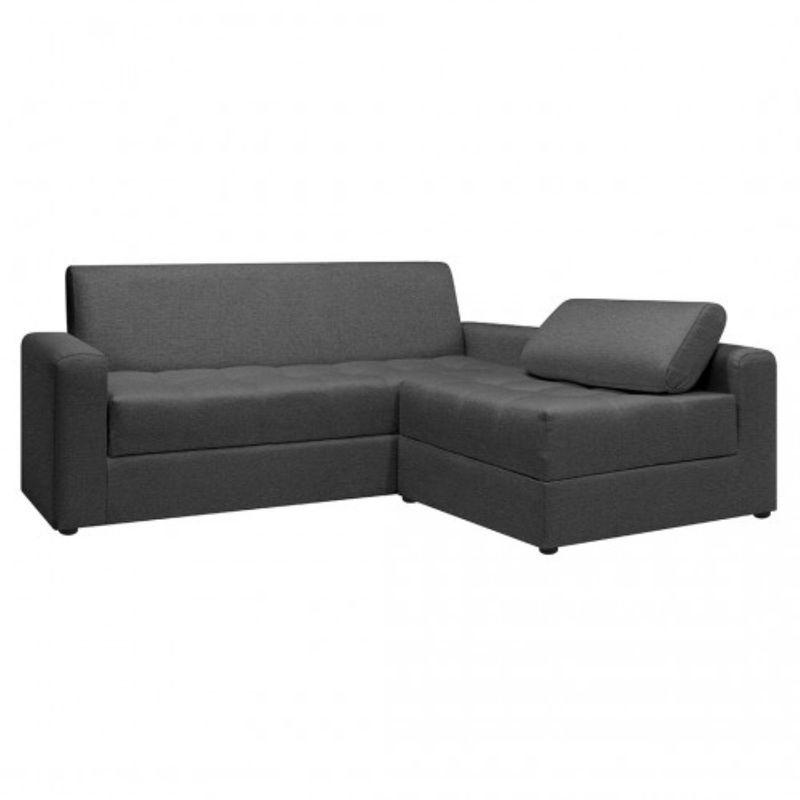 COLCHONES PULLMAN - Sofá En L Alondra Tela Gris