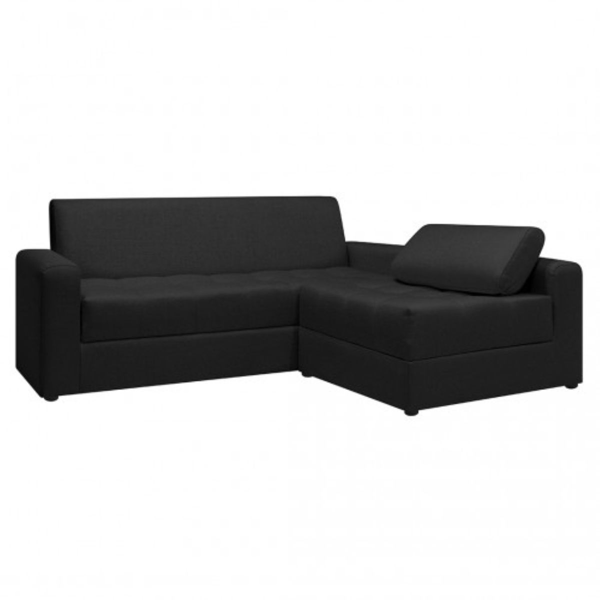 PULLMAN - Sofá En L Alondra Tela Negra
