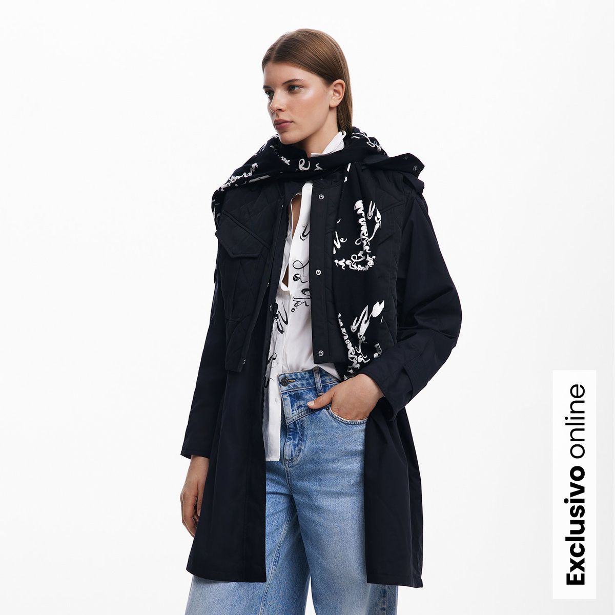 DESIGUAL - Chaqueta Mujer con Estampado Desigual