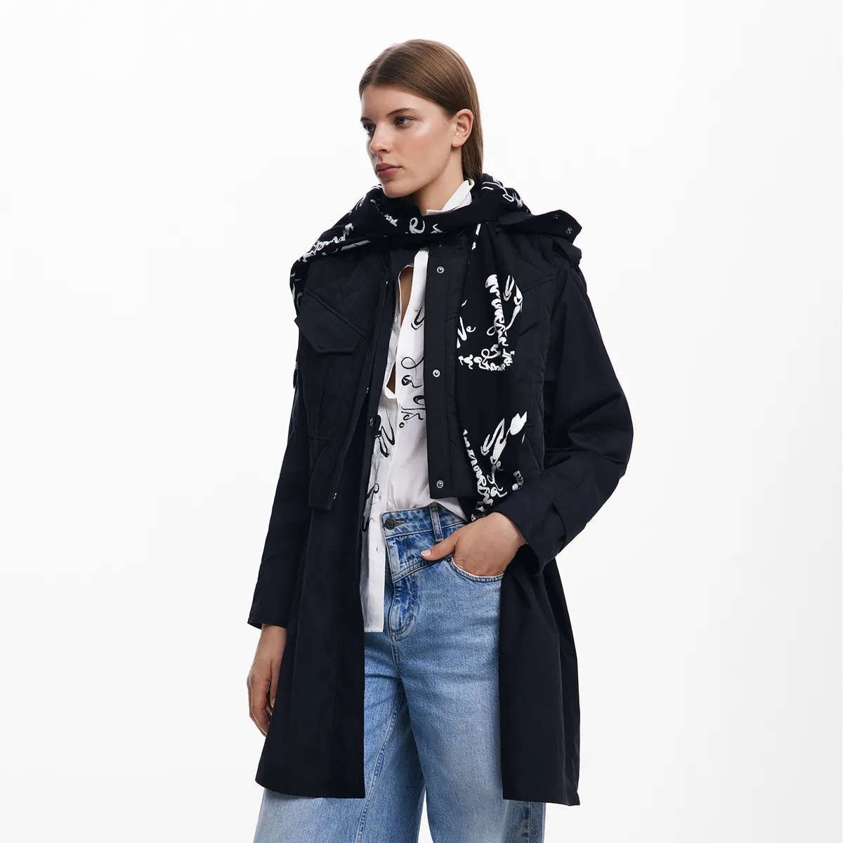 DESIGUAL - Chaqueta Mujer con Estampado Desigual