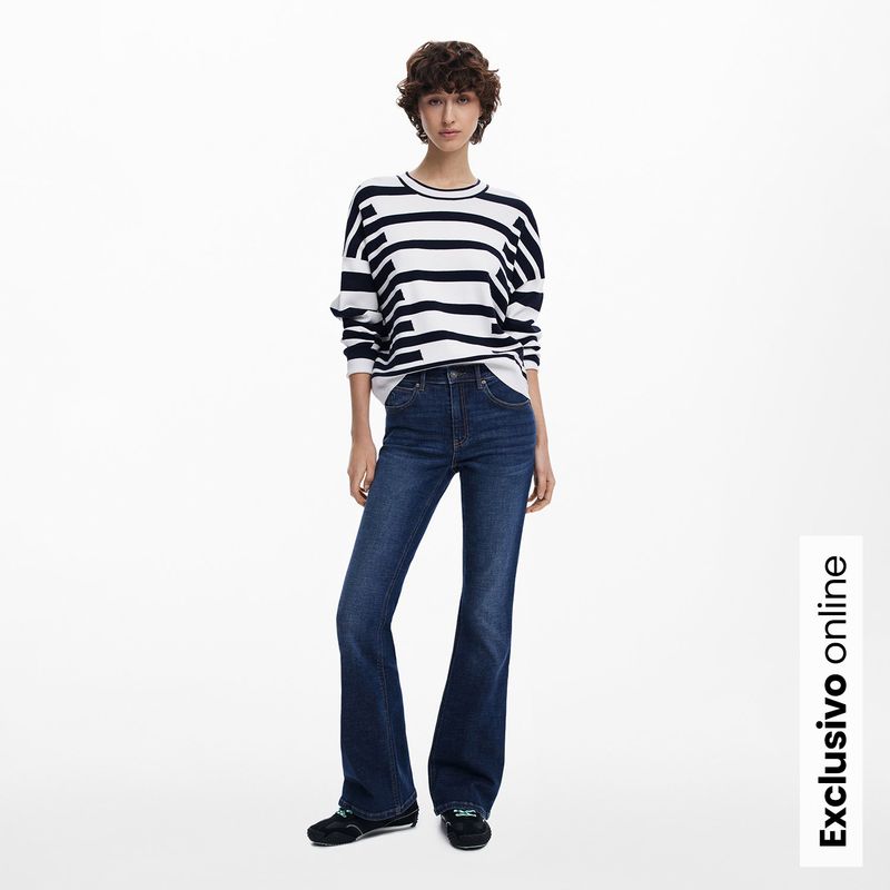 DESIGUAL - Saco Mujer de Rayas Desigual