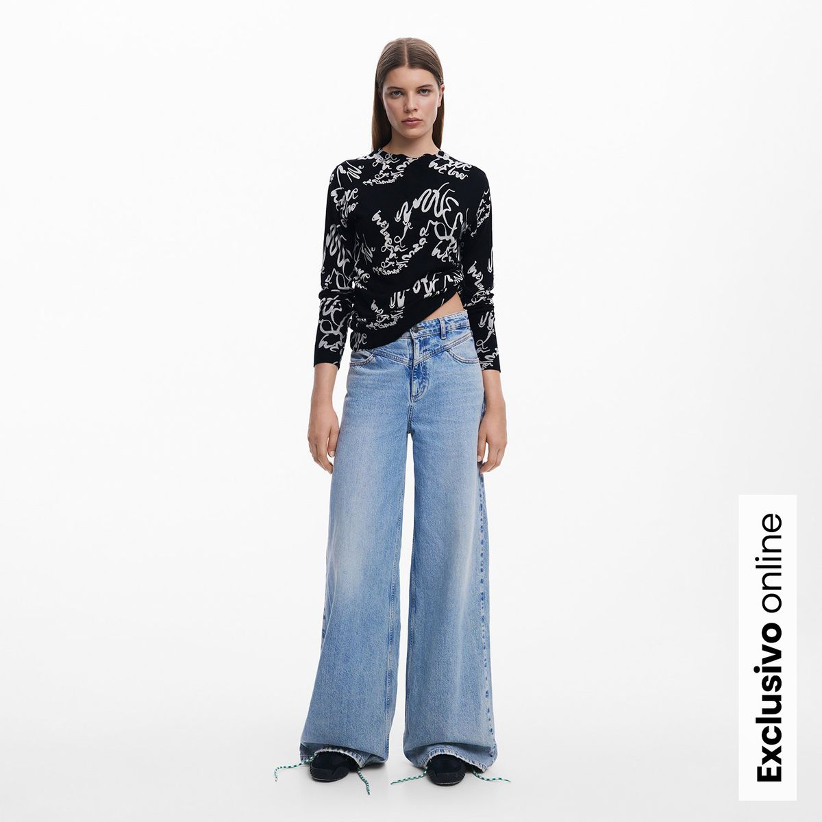 DESIGUAL - Saco Mujer con Estampado Desigual