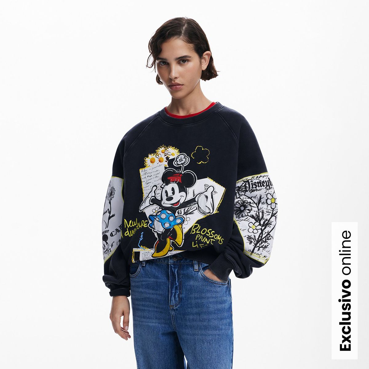 DESIGUAL - Saco Mujer con Estampado de Algodón Desigual