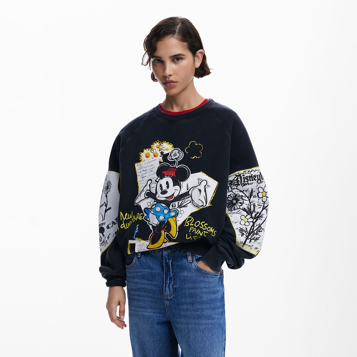 DESIGUAL - Saco Mujer con Estampado de Algodón Desigual