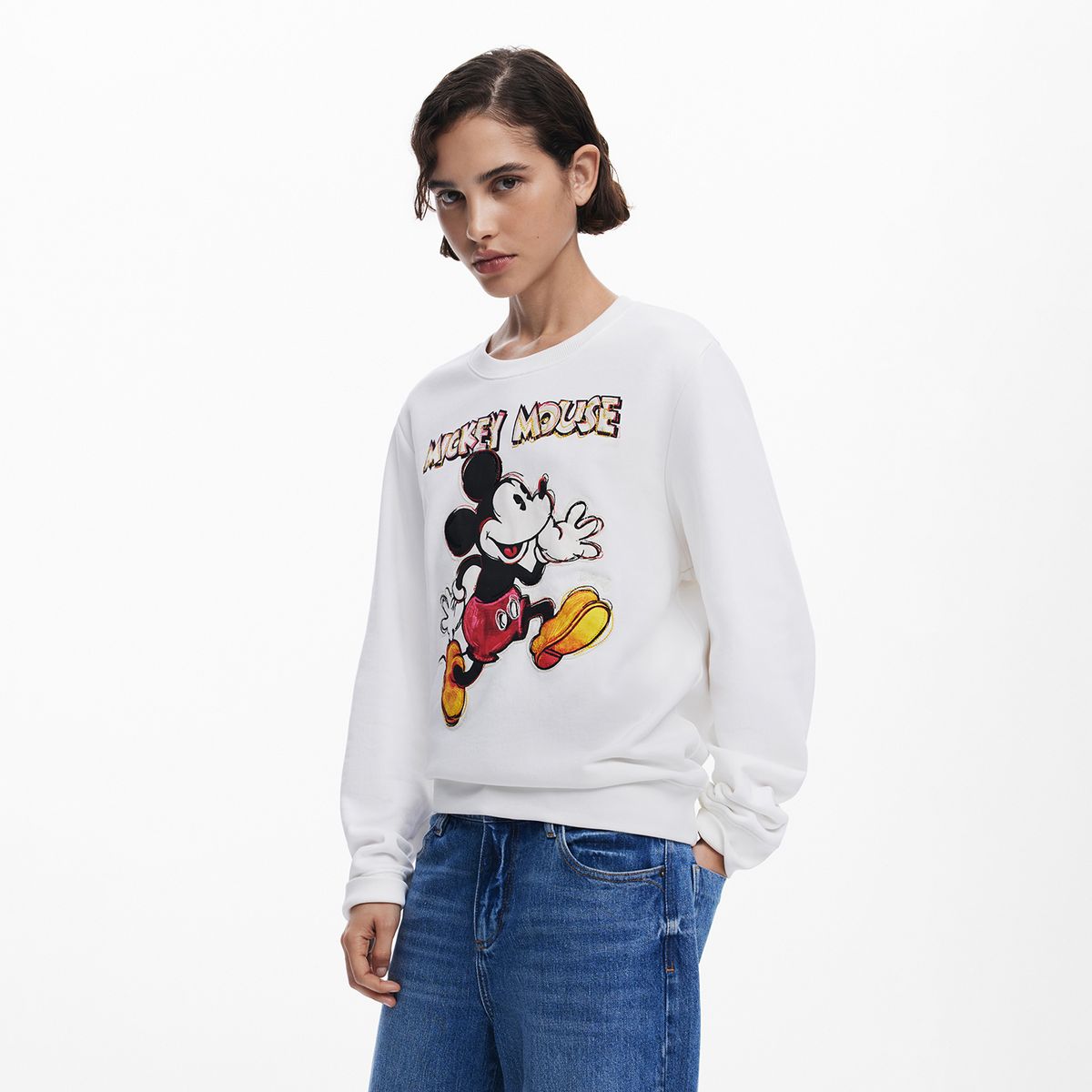 DESIGUAL - Saco Mujer con Estampado de Algodón Desigual