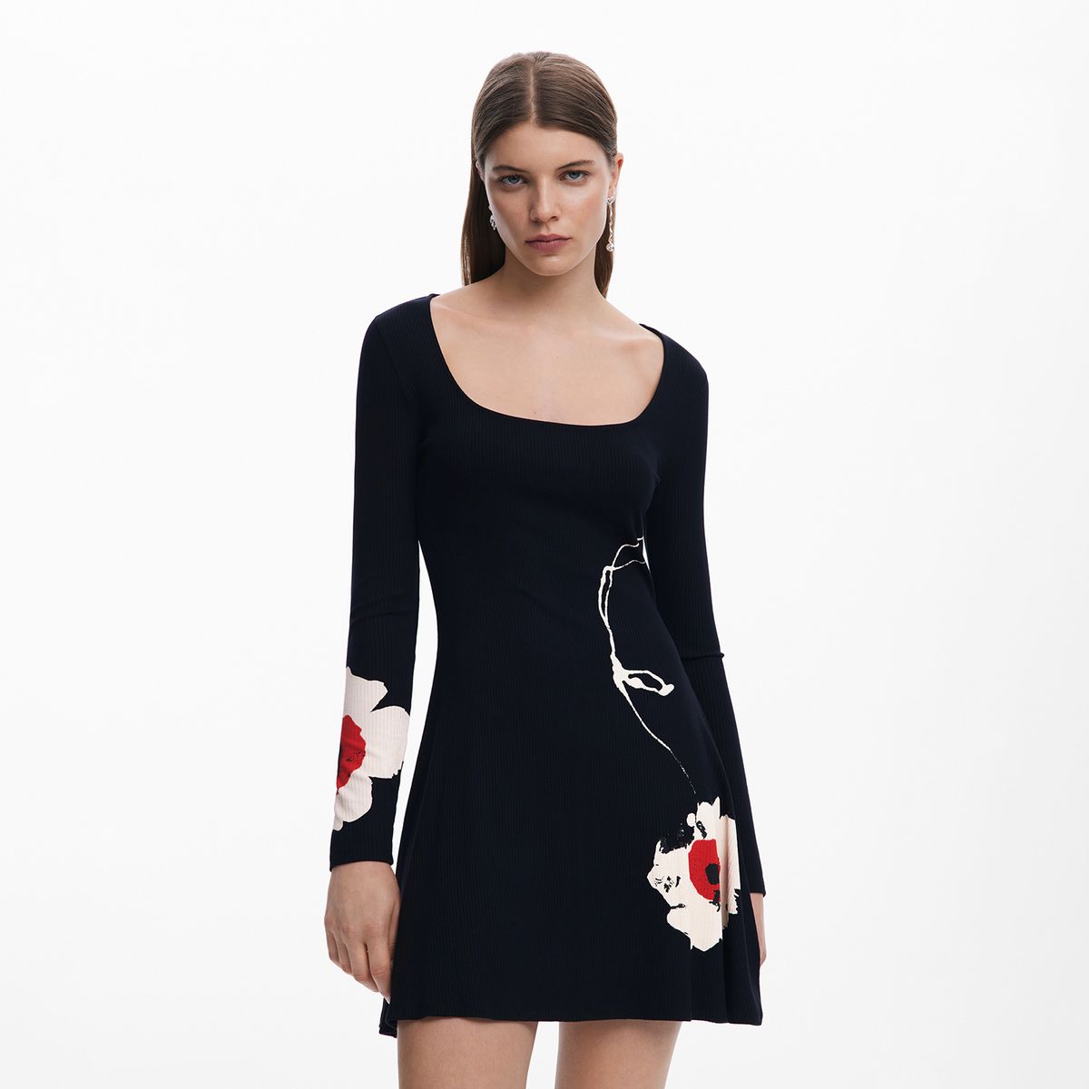 DESIGUAL - Vestido Mujer Corto con Estampado  Desigual