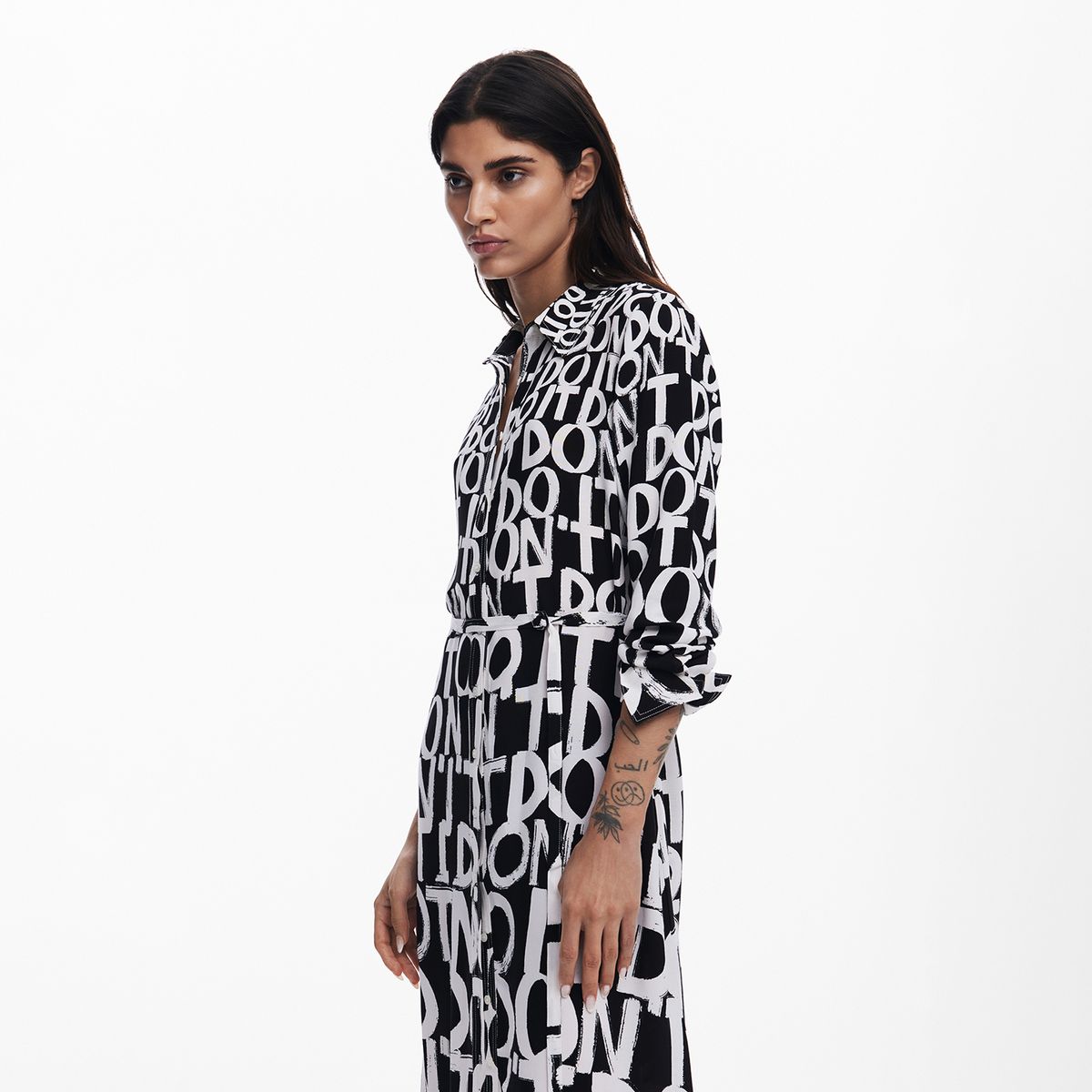 DESIGUAL - Vestido Mujer Largo con Estampado  Desigual