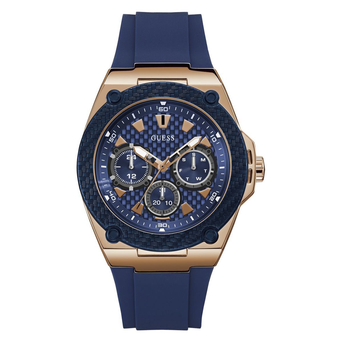 GUESS - Reloj Guess Hombre Legacy. Relojes Silicona Azul W1049G2 