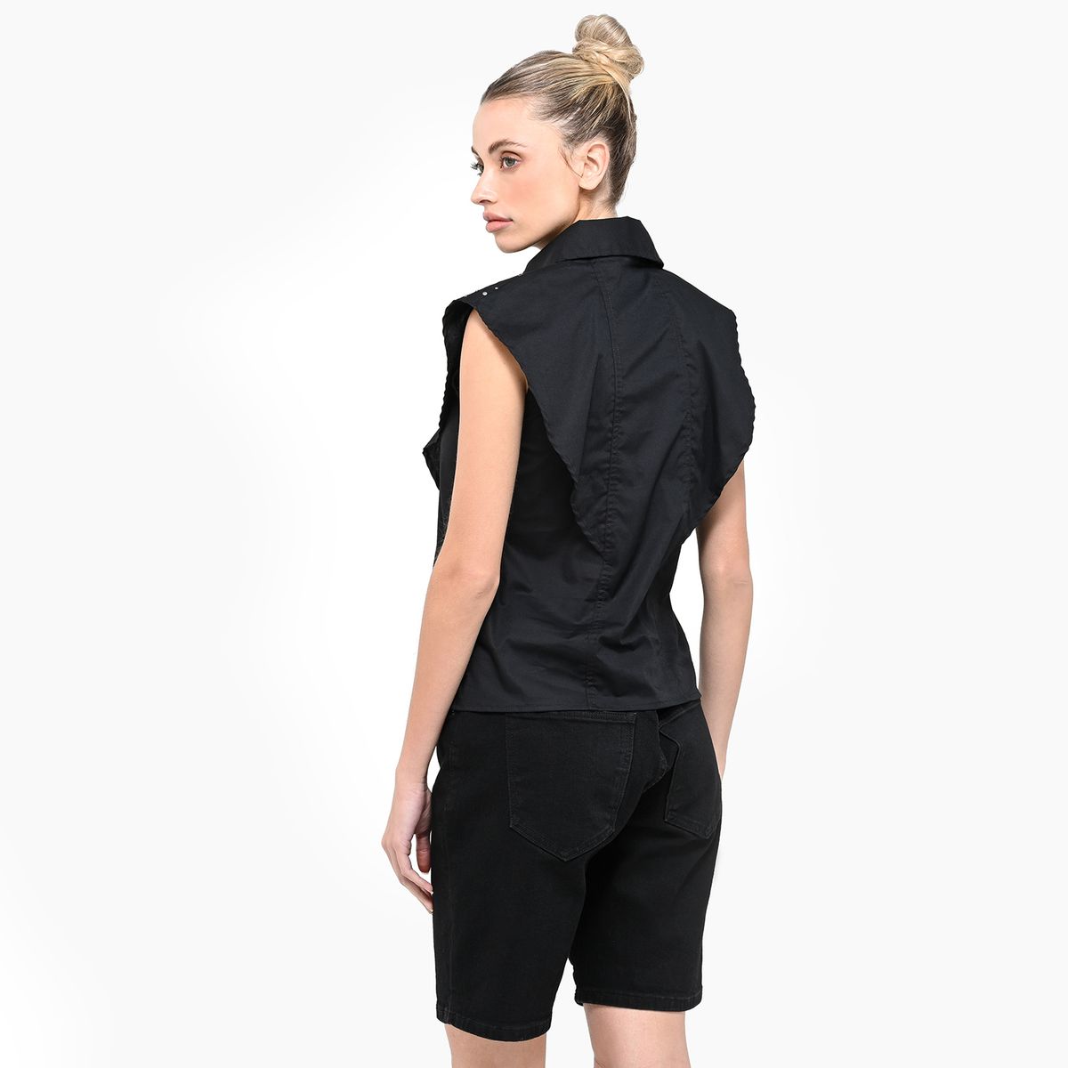 DENIMLAB - Camisa Mujer Manga corta de Algodón Denimlab