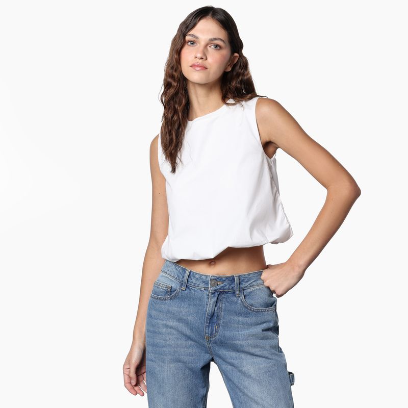 DENIMLAB - Top Mujer Sin mangas de Algodón Denimlab