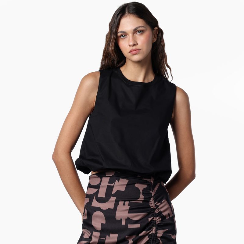DENIMLAB - Top Mujer Sin mangas de Algodón Denimlab